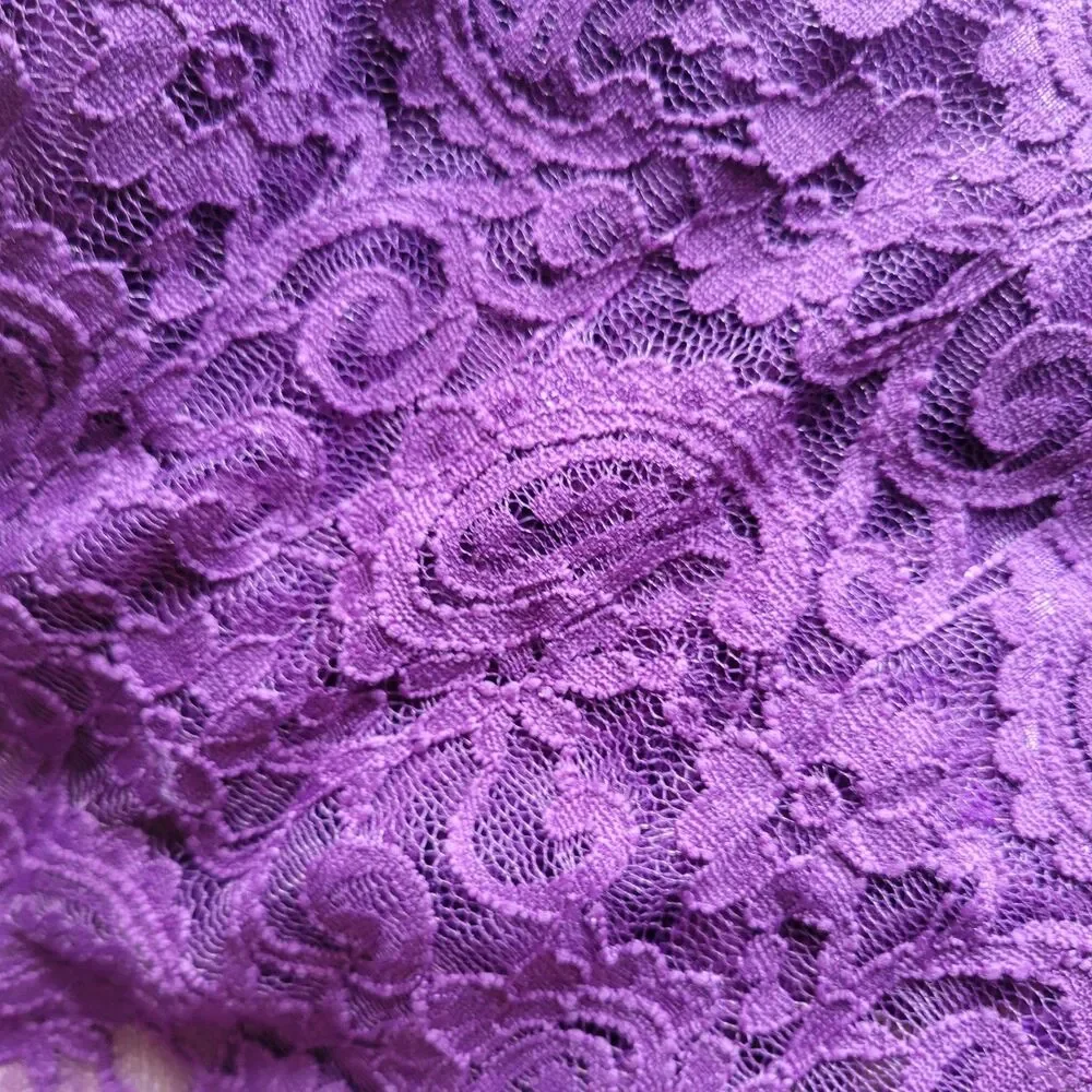 Newborn Photography Romper Purple Lace Infant Bodysuit Large Tulle Flower Prop